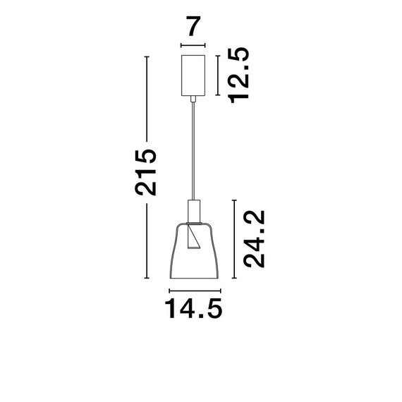 LED Полилей IMATIA 9236391 NovaLuce 7W 3000K | Osvetlenieto.bg