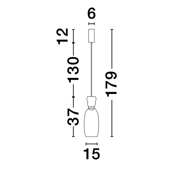LED Полилей PLUMA 9030545 NovaLuce 5W 3000K | Osvetlenieto.bg