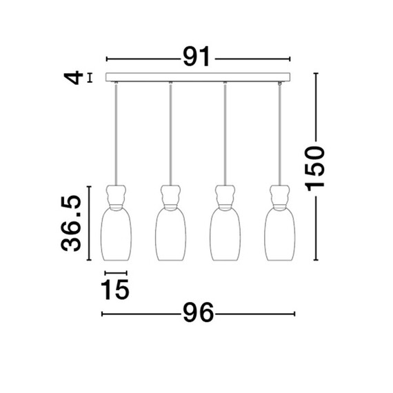 LED Полилей PLUMA 9030548 NovaLuce 20W 3000K | Osvetlenieto.bg