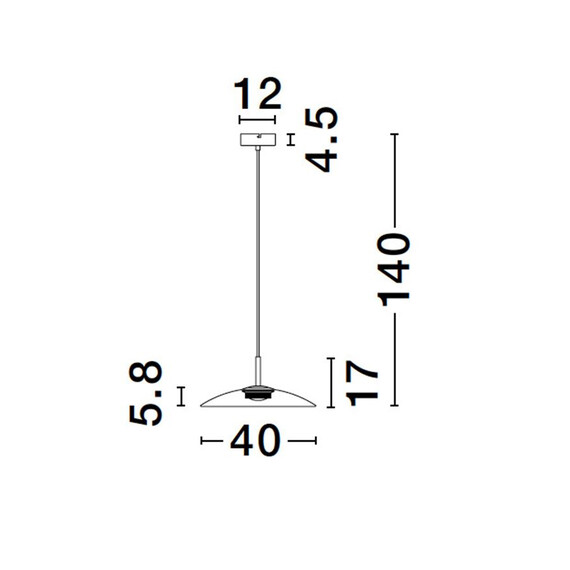 LED Полилей POLIFEMO 9620144 NovaLuce 13W 3000K | Osvetlenieto.bg