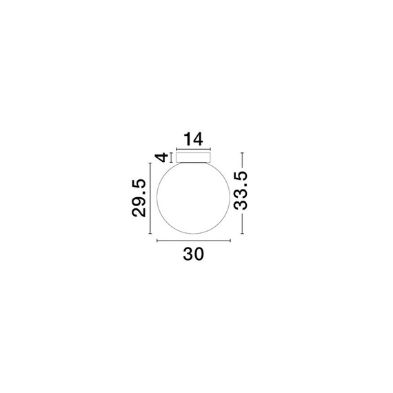 Плафон BOLITA 9204030 NovaLuce 9W 3000K Triac Dimmable | Osvetlenieto.bg