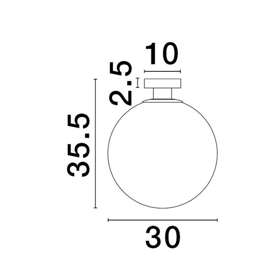 Плафон VITA 9028839 NovaLuce 1xE27 | Osvetlenieto.bg