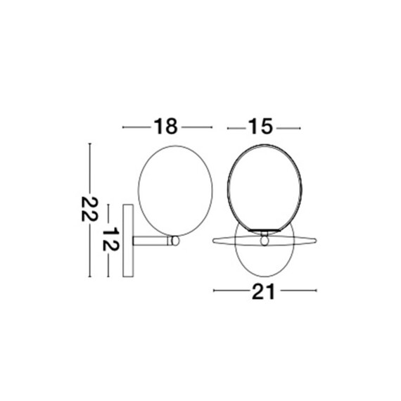 Аплик VITTON 8279603 NovaLuce 1xE14 | Osvetlenieto.bg