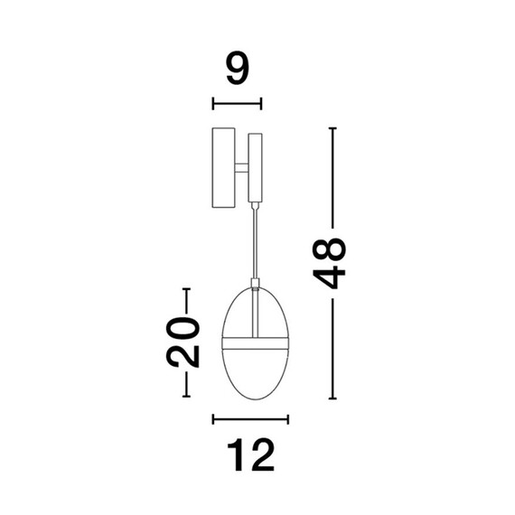 LED Аплик EGNA 9009282 NovaLuce 13W 3000K | Osvetlenieto.bg