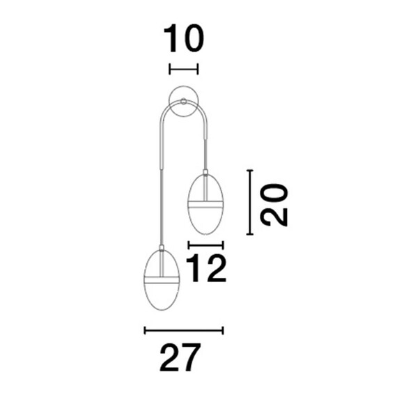 LED Аплик EGNA 9009283 NovaLuce 24W 3000K | Osvetlenieto.bg