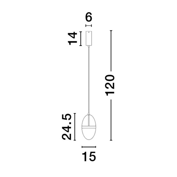 LED Полилей EGNA 9009278 NovaLuce 20W 3000K | Osvetlenieto.bg