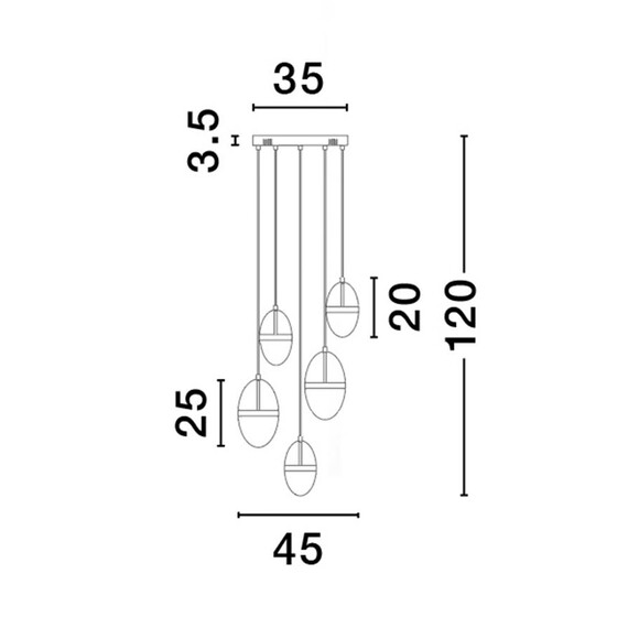 LED Полилей EGNA 9009280 NovaLuce 59W 3000K | Osvetlenieto.bg