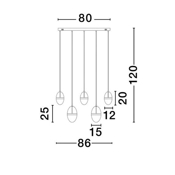 LED Полилей EGNA 9009281 NovaLuce 58W 3000K | Osvetlenieto.bg