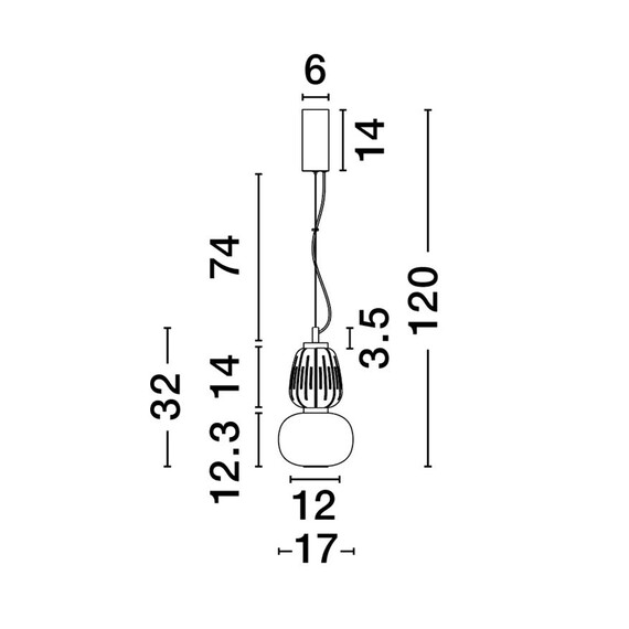 LED Полилей MOVIL 9030538 NovaLuce 18W 3000K Triac Dimmable | Osvetlenieto.bg