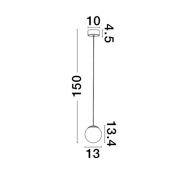 LED Полилей NUVOLE 9061435 NovaLuce 8W 3000K | Osvetlenieto.bg