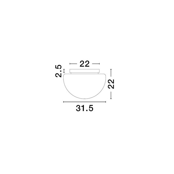 Плафон EBONY 9236501 NovaLuce 1xE27 | Osvetlenieto.bg