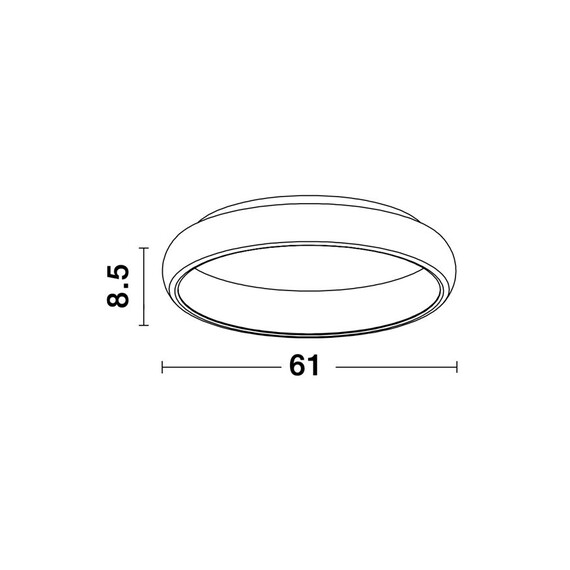 LED Плафон ALBI 8105606 D NovaLuce 50W 3000K Triac Dimmable | Osvetlenieto.bg