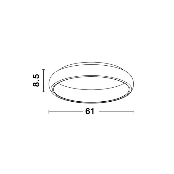 LED Плафон ALBI 8105611 NovaLuce 50W 3000K Triac Dimmable | Osvetlenieto.bg