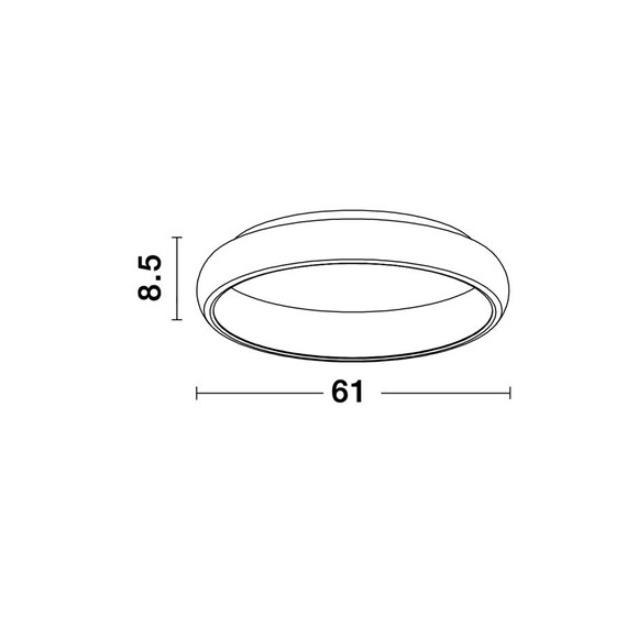 LED Плафон ALBI 8105612 NovaLuce 50W 3000K Triac Dimmable | Osvetlenieto.bg