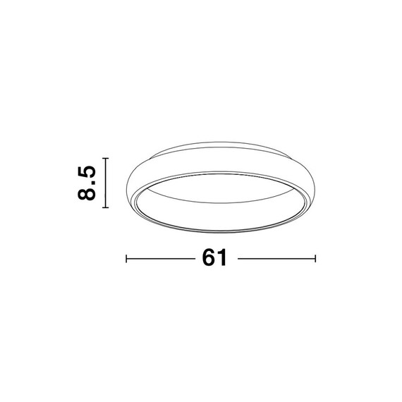LED Плафон ALBI 8105617 NovaLuce 50W 3000K Triac Dimmable | Osvetlenieto.bg