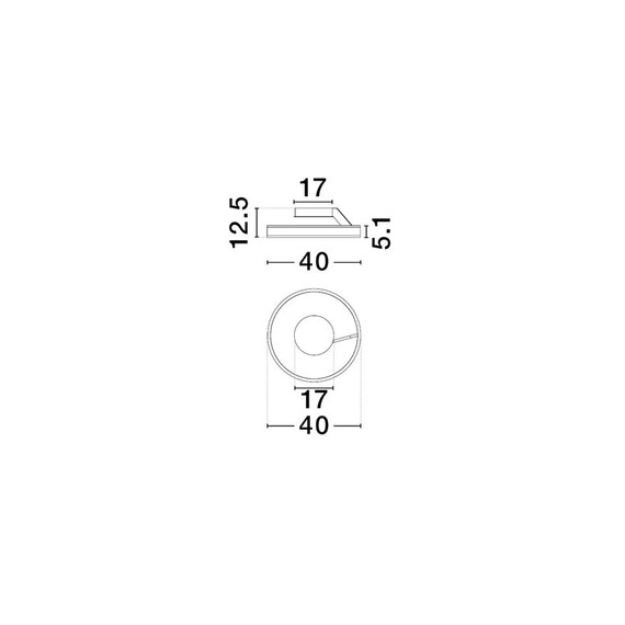 LED Плафон BIANCO 9060283 NovaLuce 28W CCT 2700K-4000K Triac Dimmable | Osvetlenieto.bg