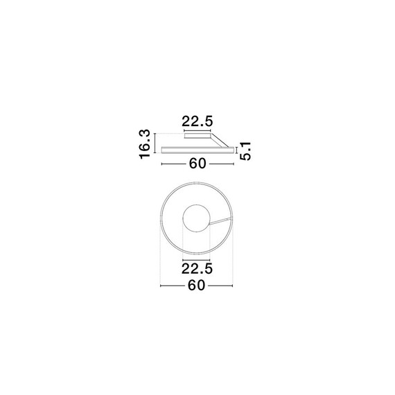 LED Плафон BIANCO 9060286 NovaLuce 40W CCT 2700K-4000K Triac Dimmable | Osvetlenieto.bg