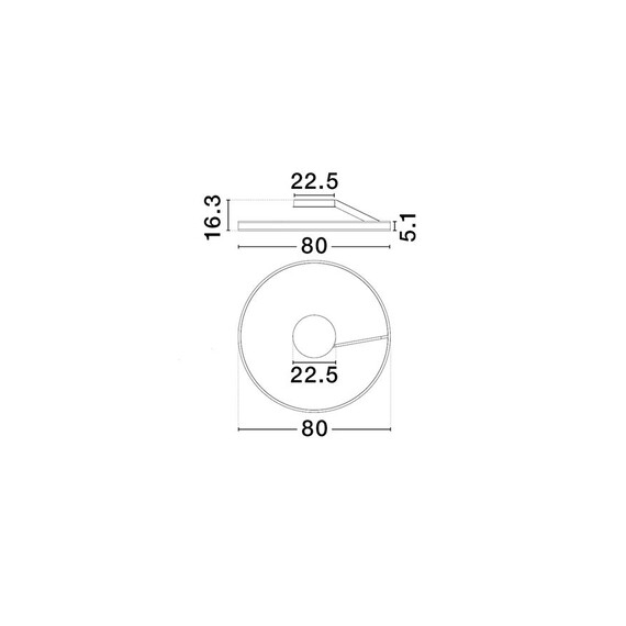 LED Плафон BIANCO 9060287 NovaLuce 48W CCT 2700K-4000K Triac Dimmable | Osvetlenieto.bg