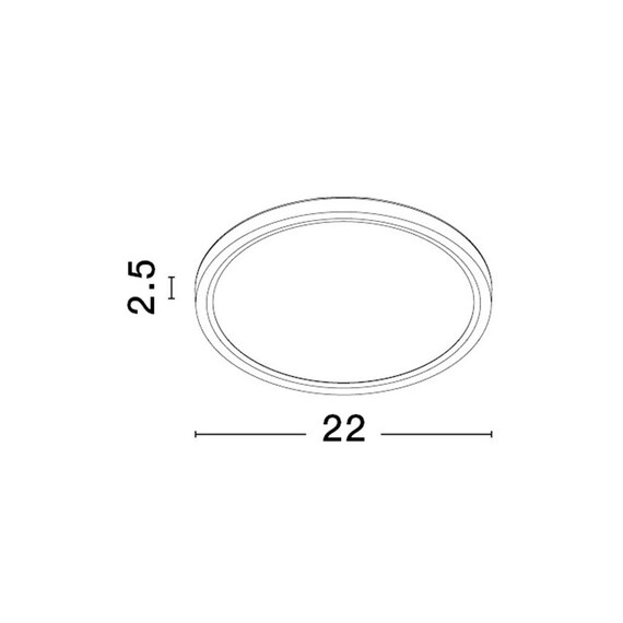 LED Плафон DIXIE 9060187 NovaLuce 18W CCT 3000K-6500K | Osvetlenieto.bg