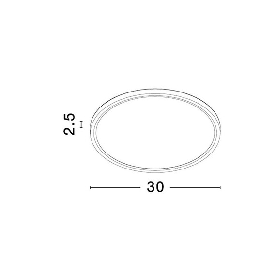LED Плафон DIXIE 9060188 NovaLuce 24W CCT 3000K-6500K | Osvetlenieto.bg
