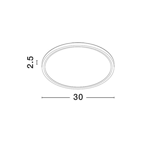 LED Плафон DIXIE 9060189 NovaLuce 24W CCT 3000K-6500K | Osvetlenieto.bg