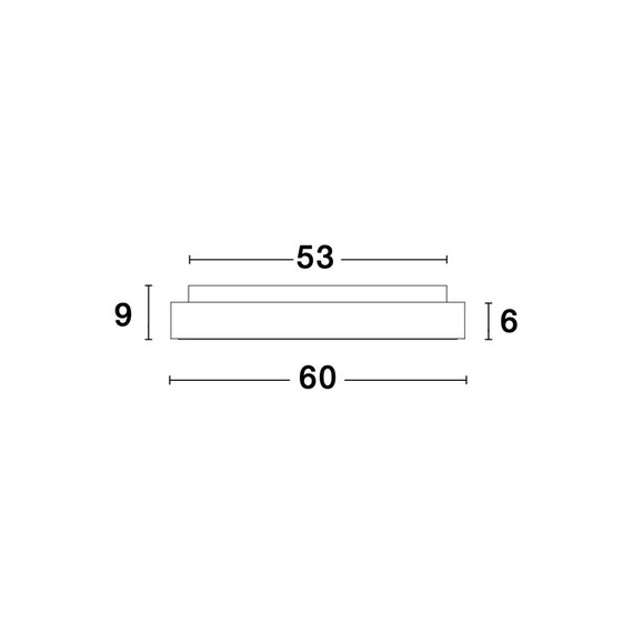 LED Плафон RANDO THIN 9353856 NovaLuce 50W 3000K Triac Dimmable | Osvetlenieto.bg