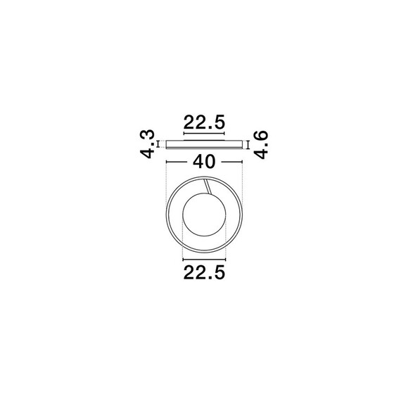 LED Плафон SIENA 9190860 NovaLuce 41W CCT 2700K-4000K Triac Dimmable | Osvetlenieto.bg