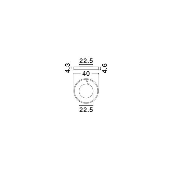 LED Плафон SIENA 9190862 NovaLuce 41W CCT 2700K-4000K Triac Dimmable | Osvetlenieto.bg