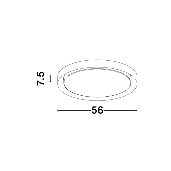 LED Плафон TROY 9053593 NovaLuce 40W 3000K Triac Dimmable | Osvetlenieto.bg