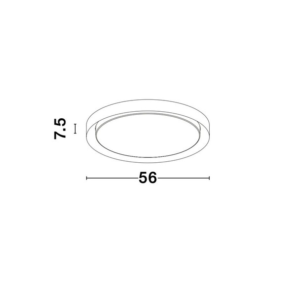 LED Плафон TROY 9053594 NovaLuce 50W 3000K Triac Dimmable | Osvetlenieto.bg