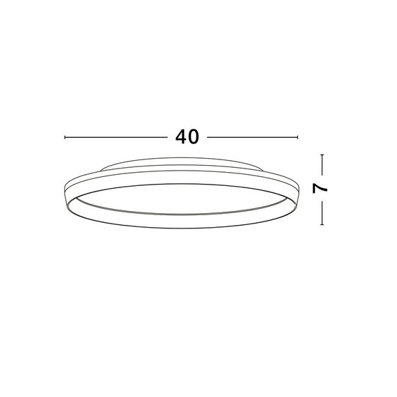 LED Плафон VOMOS 9030514 NovaLuce 36W CCT 2700K-3000K Triac Dimmable | Osvetlenieto.bg