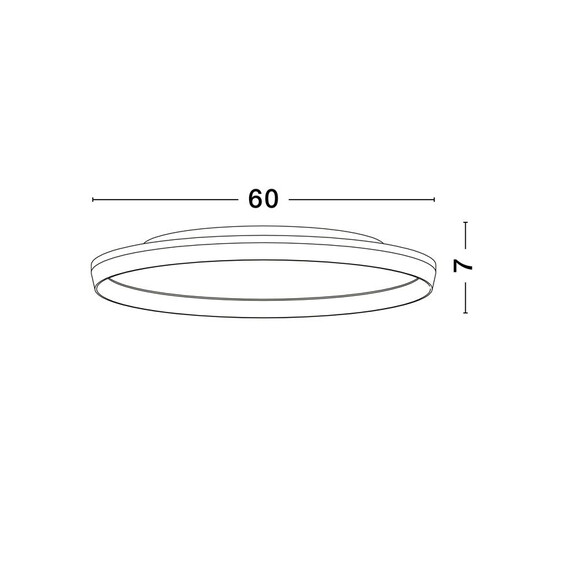 LED Плафон VOMOS 9030516 NovaLuce 55W CCT 2700K-3000K Triac Dimmable | Osvetlenieto.bg