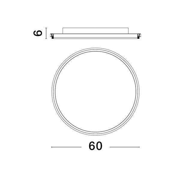 LED Плафон WILLOW 9212914 NovaLuce 60W 3000K | Osvetlenieto.bg