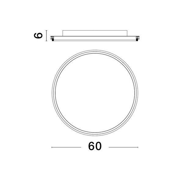 LED Плафон WILLOW 9212915 NovaLuce 60W 3000K | Osvetlenieto.bg