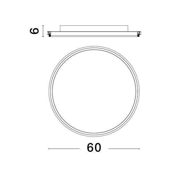 LED Плафон WILLOW 9212916 NovaLuce 60W 3000K | Osvetlenieto.bg