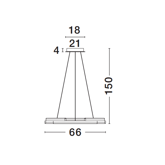 LED Полилей HYDE 9005652 NovaLuce 38W 3000K Triac Dimmable | Osvetlenieto.bg