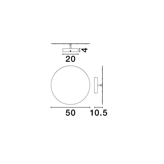 LED Аплик ALIDA 9580604 NovaLuce 47W 3000K Triac Dimmable | Osvetlenieto.bg
