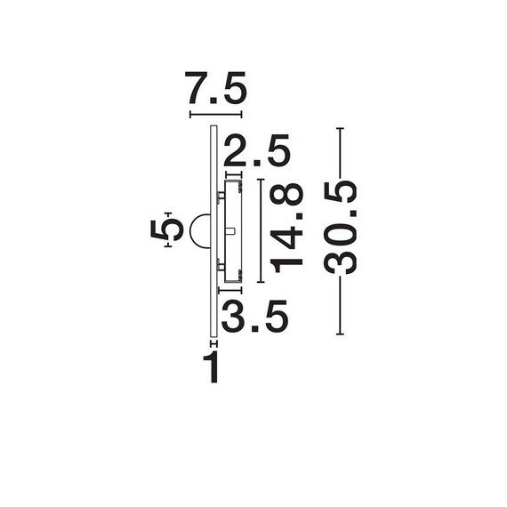 LED Аплик MARBELLE 9001131 NovaLuce 9W 3000K | Osvetlenieto.bg