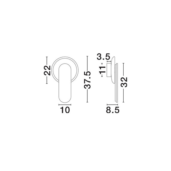 LED Аплик MAVIS 9248140 NovaLuce 10W 3000K | Osvetlenieto.bg