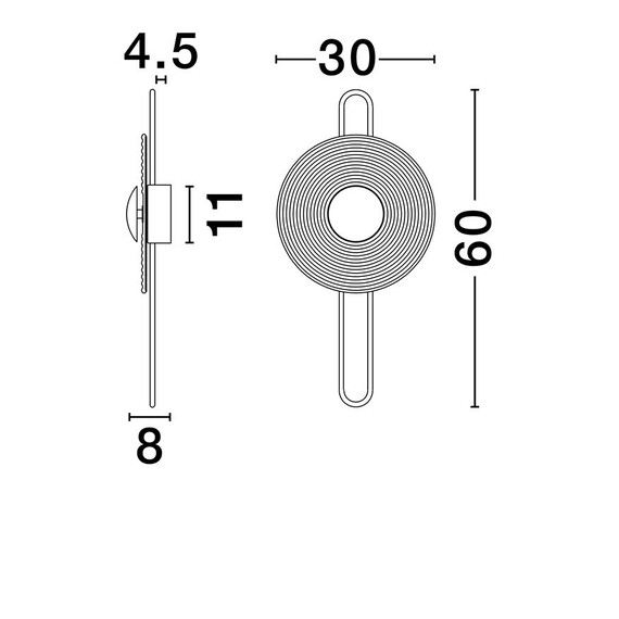 LED Аплик NOUS 9236397 NovaLuce 9W 3000K | Osvetlenieto.bg