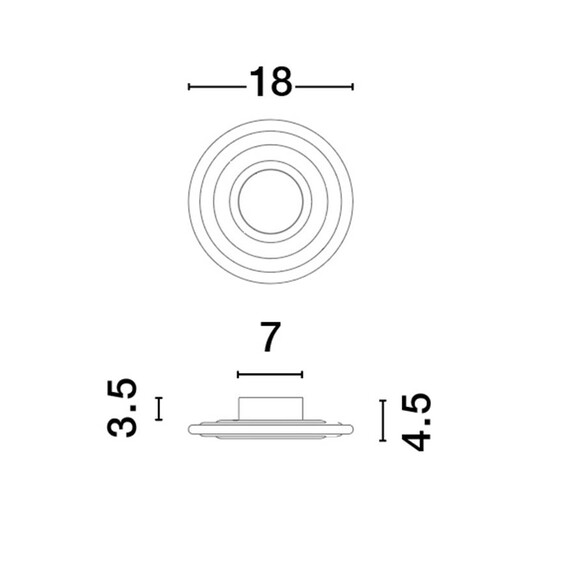 LED Аплик ONRID 9030654 NovaLuce 5W 3000K | Osvetlenieto.bg