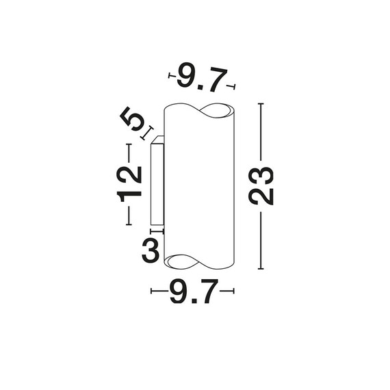 LED Аплик SARIN 9056130 NovaLuce 5W CCT 2700K-4000K | Osvetlenieto.bg