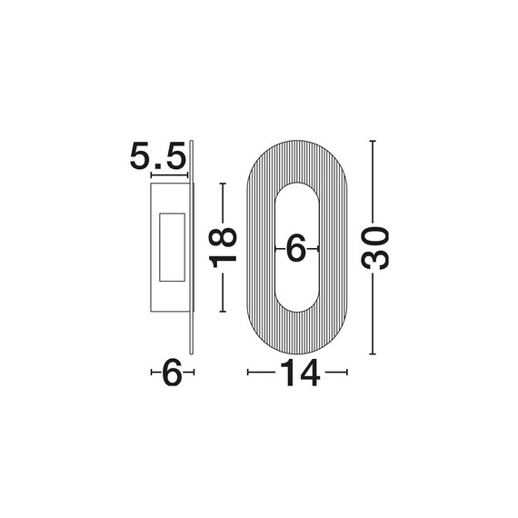 LED Аплик VETRIO 9236417 NovaLuce 6W 3000K | Osvetlenieto.bg