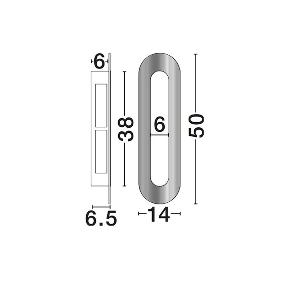 LED Аплик VETRIO 9236419 NovaLuce 12W 3000K | Osvetlenieto.bg