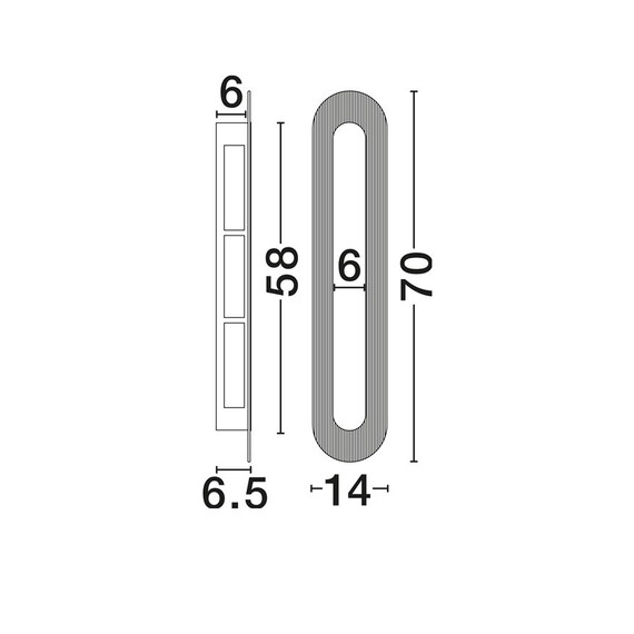 LED Аплик VETRIO 9236422 NovaLuce 16W 3000K | Osvetlenieto.bg