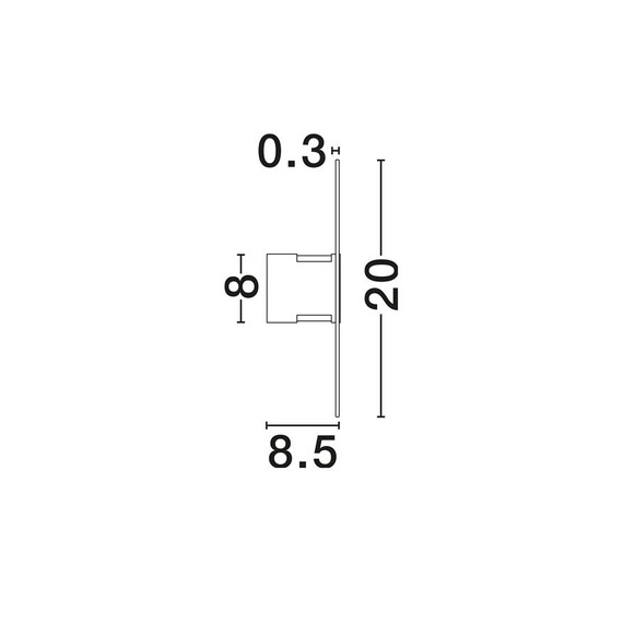 LED Аплик VETRIO 9236423 NovaLuce 6W 3000K | Osvetlenieto.bg