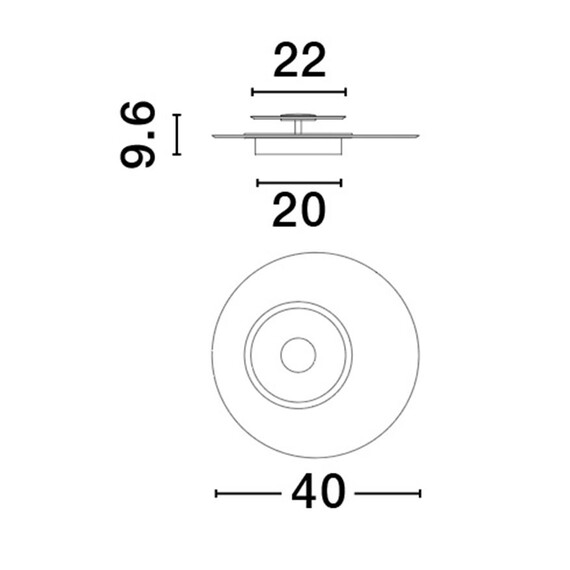 LED Плафон COPO 9030639 NovaLuce 29W 3000K Triac Dimmable | Osvetlenieto.bg