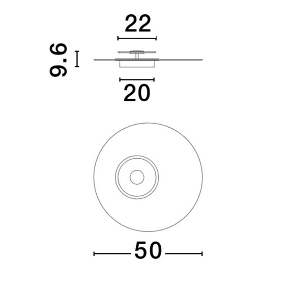 LED Плафон COPO 9030640 NovaLuce 29W 3000K Triac Dimmable | Osvetlenieto.bg
