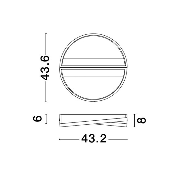 LED Плафон ELIZE 9248114 NovaLuce 28W 3000K Triac Dimmable | Osvetlenieto.bg