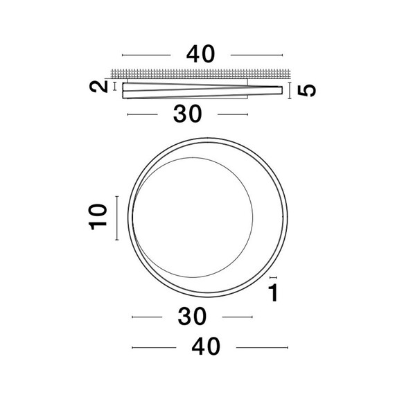 LED Плафон ODREY 9081206 NovaLuce 30W 3000K | Osvetlenieto.bg